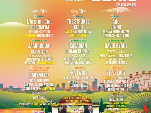 大阪 SUMMER SONIC 2026 OSAKA 入場Eチケット 予約 <2026年8月14日~16日 万博記念公園>