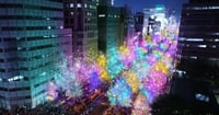 [新旅.jp] 万博に沸く大阪を大規模ライトアップ！「御堂筋イルミネーション2025」が開催中