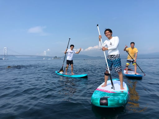 徳島 鳴門 海でSUP体験 1時間コース＜初心者歓迎／写真・動画付き＞