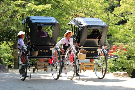 広島 人力車のえびす屋 世界遺産の島「宮島」を巡るツアー予約