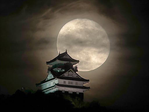 岐阜 【月と岐阜城】 スマートフォン 撮影ツアー 予約<カメラ初心者も歓迎!>