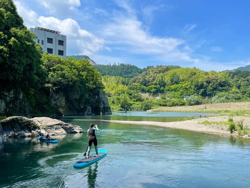 徳島 鳴門 大自然の中でSUP体験＜初心者歓迎／写真・動画付き／1時間＞
