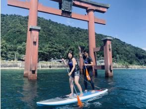 【滋賀・高島市】美しい水、びわこの湖北でサップ体験！白鬚神社の大鳥居の前で映えショット！