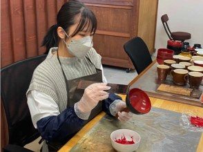 【福井・鯖江】各時間帯1組限定のお椀漆塗り体験！1500年の歴史の伝統工芸をプロから学ぼう！塗ったお椀は後日受け取り！